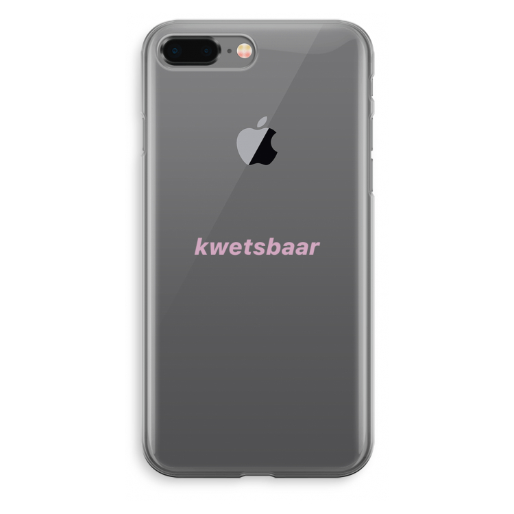 kwetsbaar: iPhone 8 Plus Transparant Hoesje