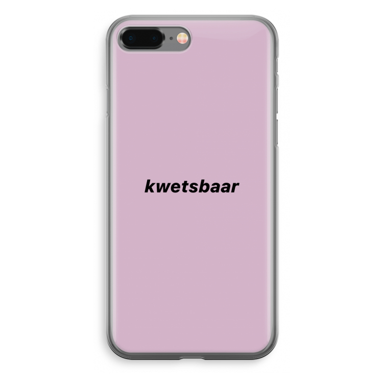 kwetsbaar: iPhone 8 Plus Transparant Hoesje