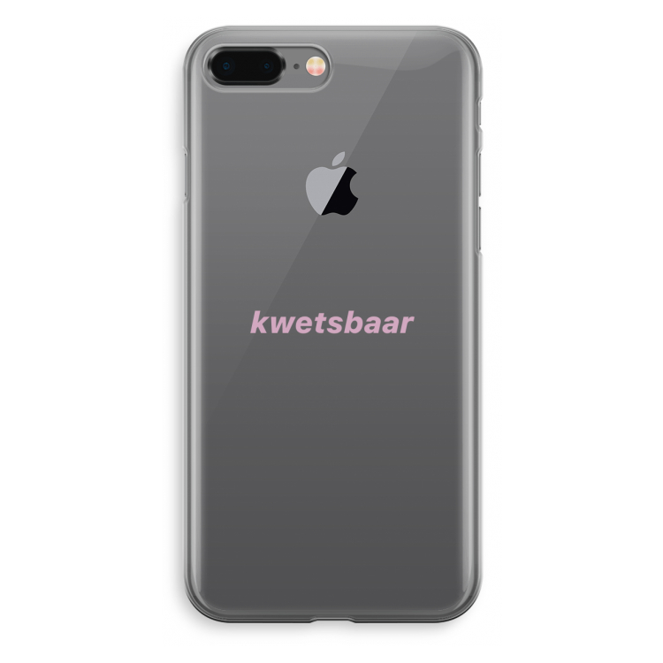 kwetsbaar: iPhone 8 Plus Transparant Hoesje