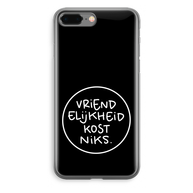 Vriendelijkheid: iPhone 8 Plus Transparant Hoesje