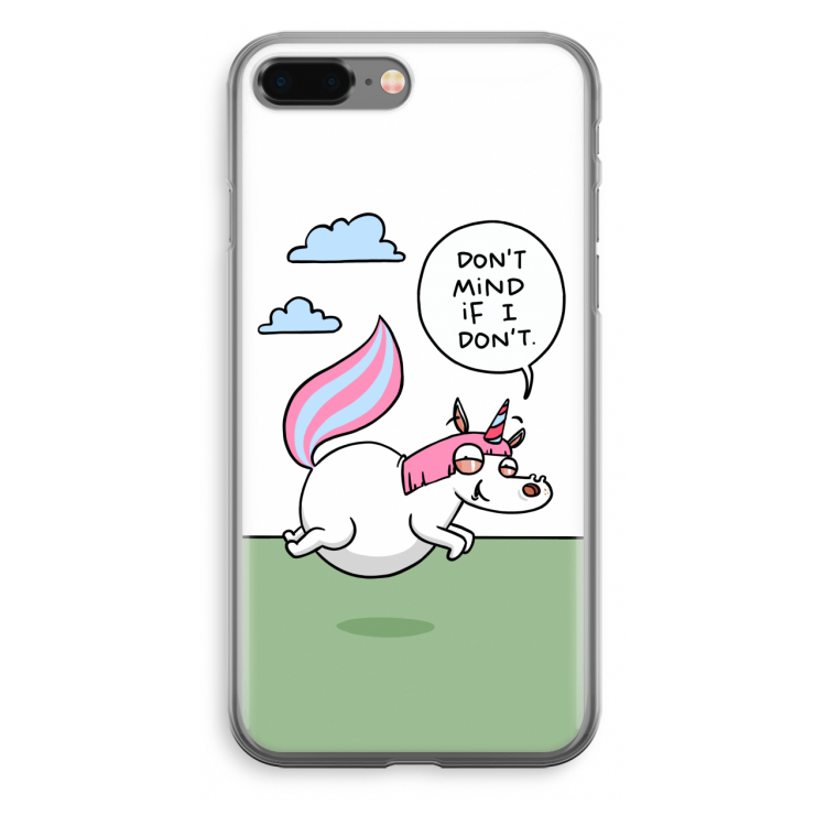 Unicorn: iPhone 8 Plus Transparant Hoesje