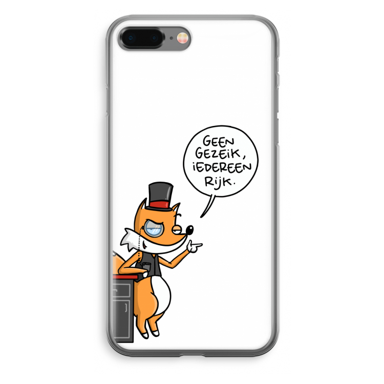 Geen Gezeik: iPhone 8 Plus Transparant Hoesje