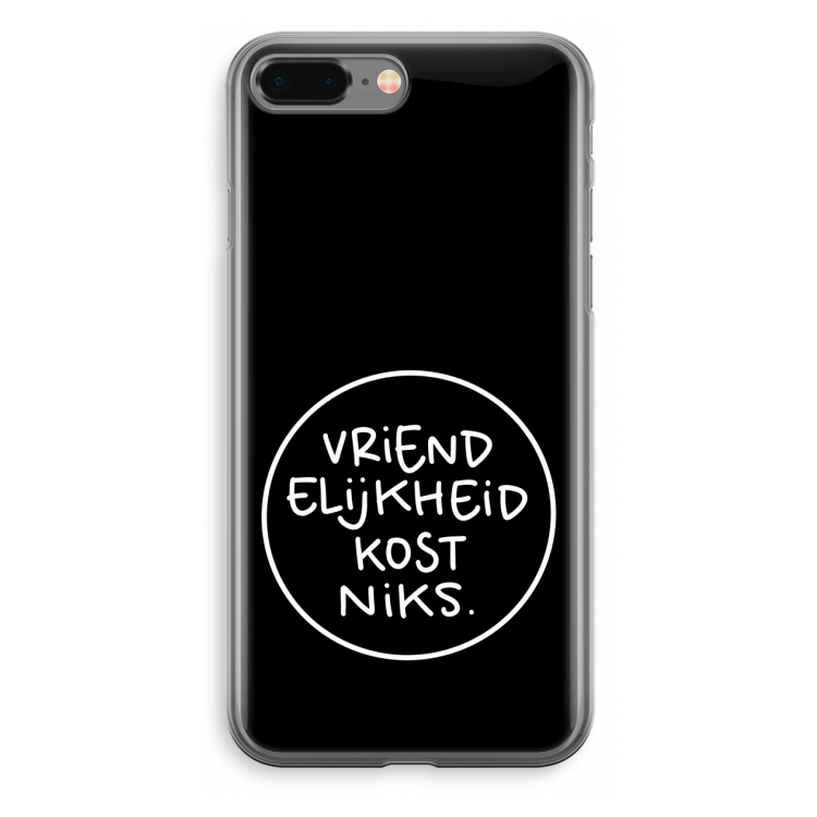 Vriendelijkheid: iPhone 8 Plus Transparant Hoesje