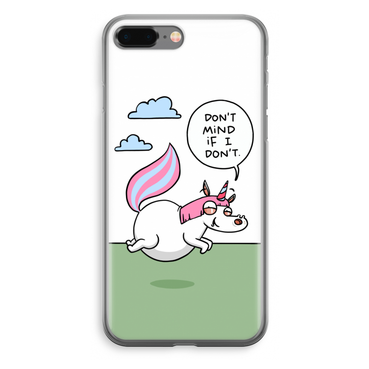 Unicorn: iPhone 8 Plus Transparant Hoesje