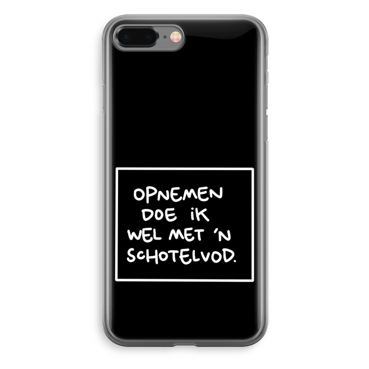Schotelvod: iPhone 8 Plus Transparant Hoesje