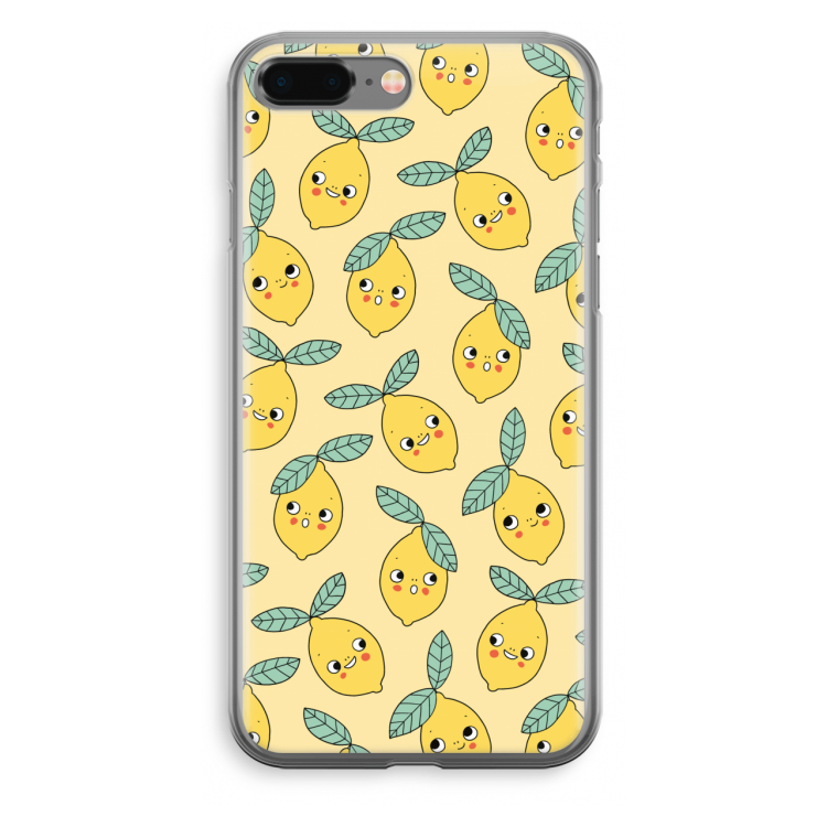 Citroenen: iPhone 8 Plus Transparant Hoesje