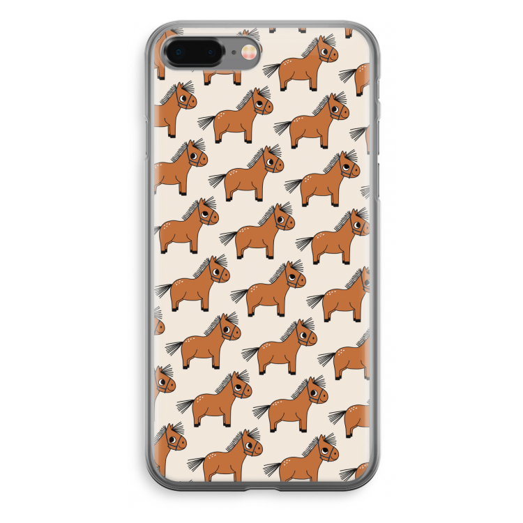 Pony: iPhone 8 Plus Transparant Hoesje