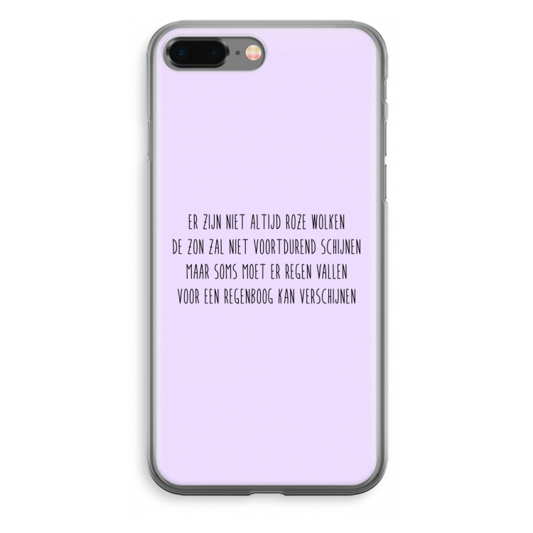 Regenboog: iPhone 8 Plus Transparant Hoesje