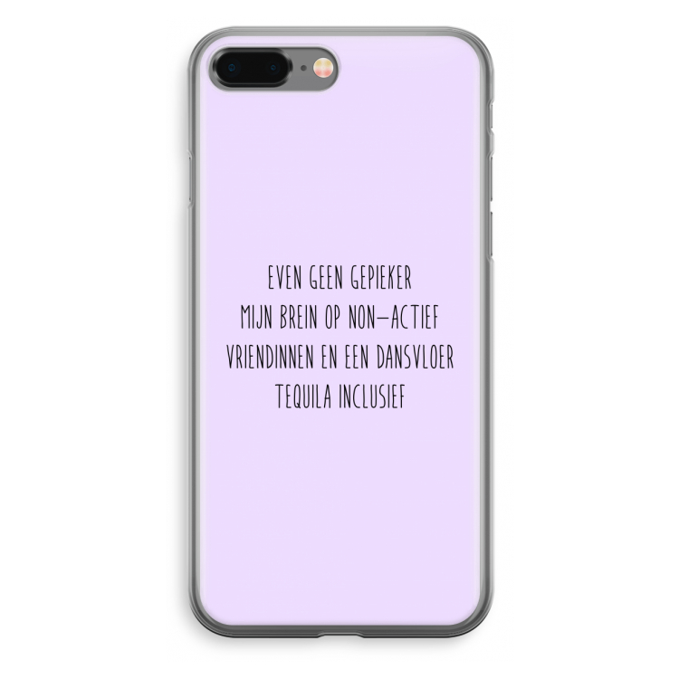 Tequila: iPhone 8 Plus Transparant Hoesje