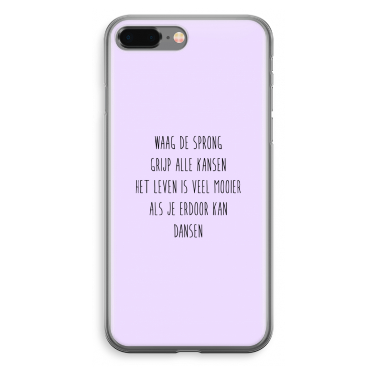 Sprong: iPhone 8 Plus Transparant Hoesje