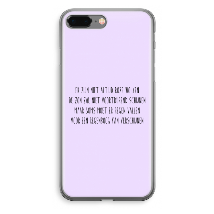 Regenboog: iPhone 8 Plus Transparant Hoesje