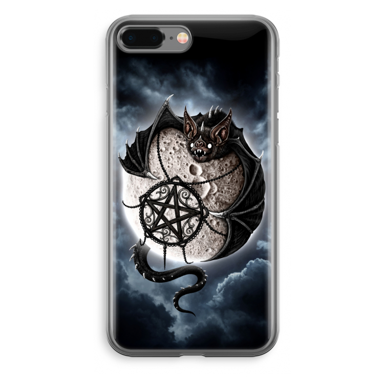 Volle maan: iPhone 8 Plus Transparant Hoesje