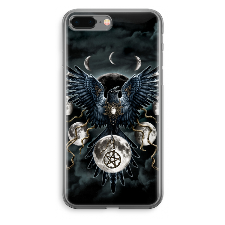 Sinister Wings: iPhone 8 Plus Transparant Hoesje