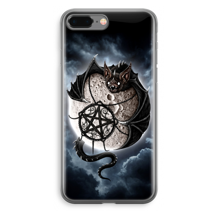 Volle maan: iPhone 8 Plus Transparant Hoesje