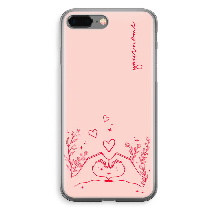 Love is in the air: iPhone 8 Plus Transparant Hoesje