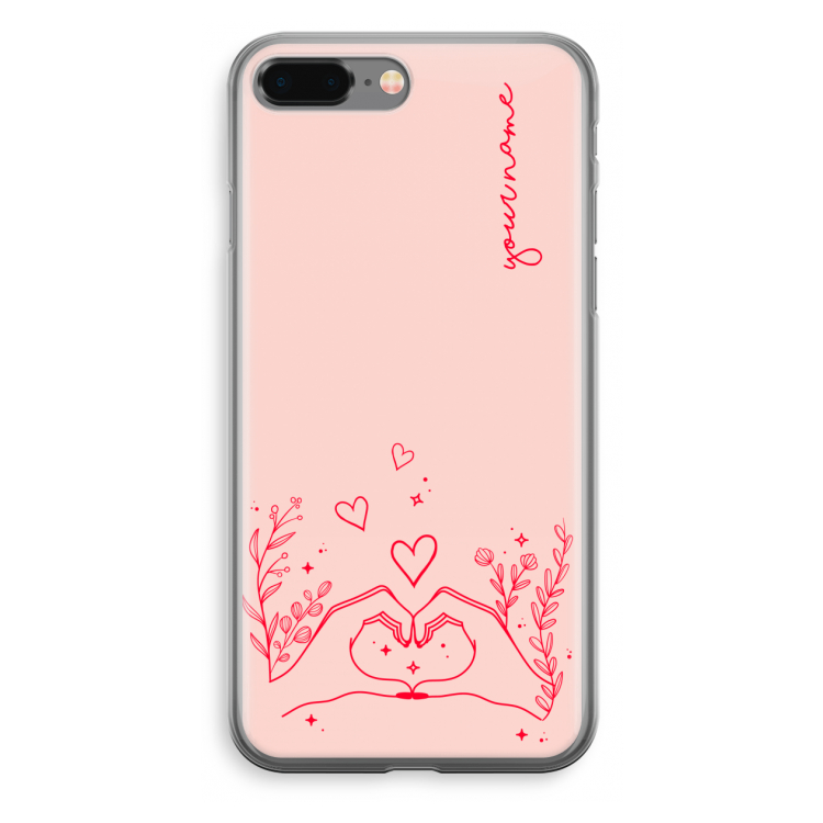Love is in the air: iPhone 8 Plus Transparant Hoesje