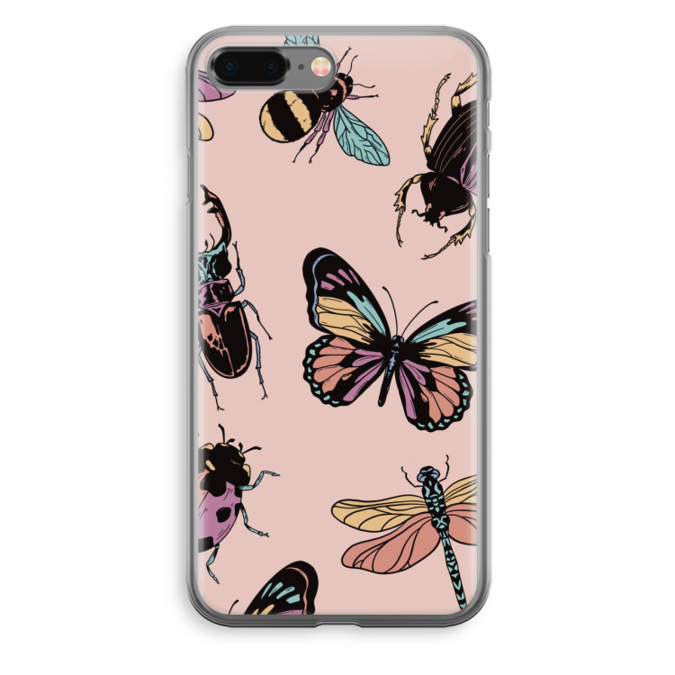 Tiny Bugs: iPhone 8 Plus Transparant Hoesje
