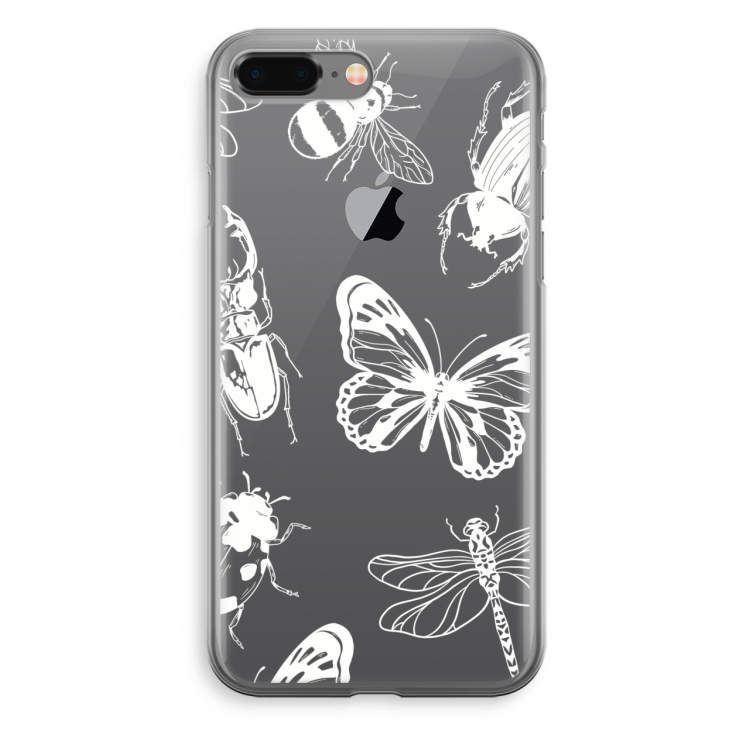 Tiny Bugs: iPhone 8 Plus Transparant Hoesje