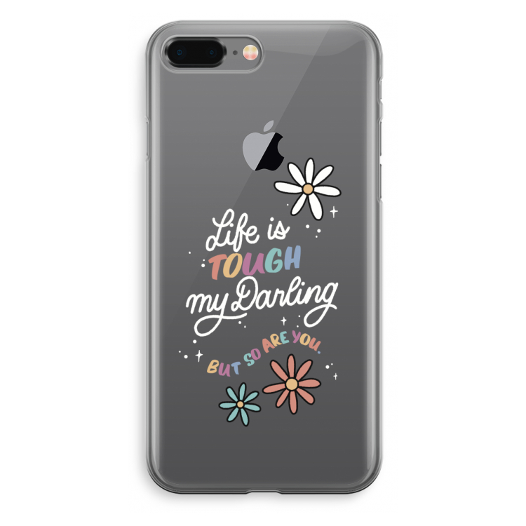 Tough Life: iPhone 8 Plus Transparant Hoesje