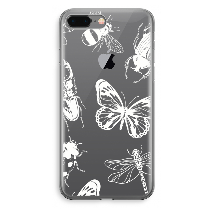 Tiny Bugs: iPhone 8 Plus Transparant Hoesje