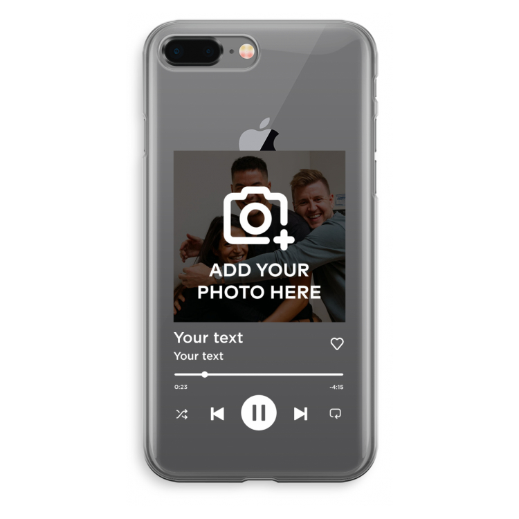 Music Player: iPhone 8 Plus Transparant Hoesje