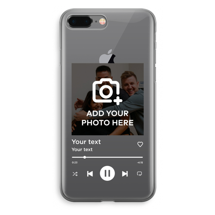 Music Player: iPhone 8 Plus Transparant Hoesje