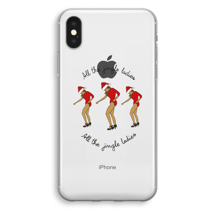 Jingle Ladies: iPhone X Transparant Hoesje