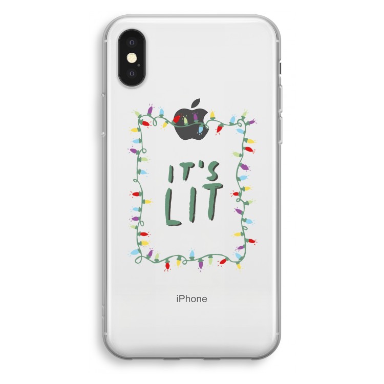 It's Lit: iPhone X Transparant Hoesje