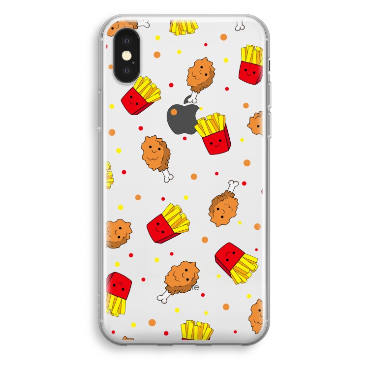 Chicken 'n Fries: iPhone X Transparant Hoesje