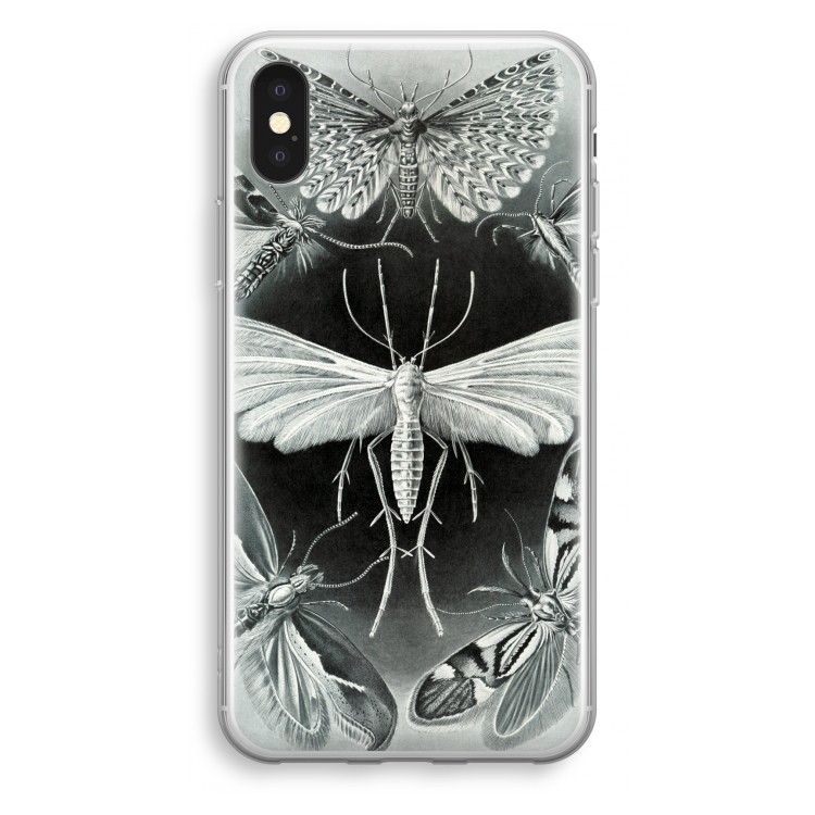 Haeckel Tineida: iPhone X Transparant Hoesje