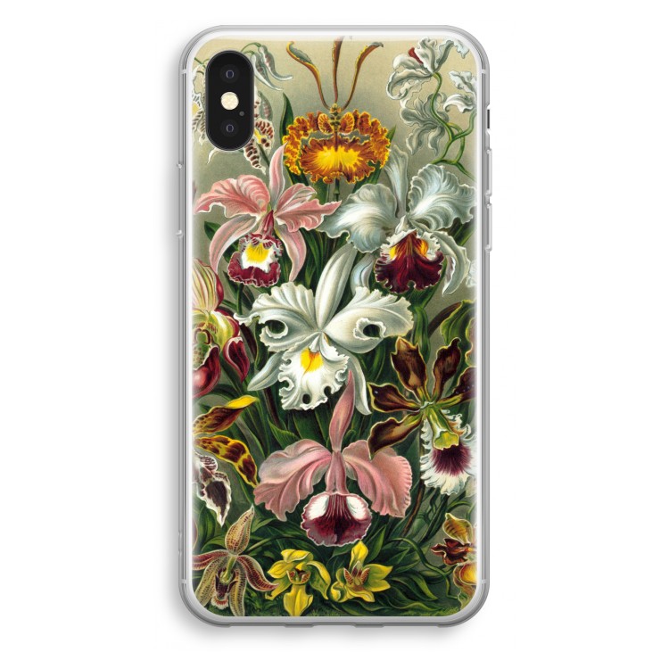 Haeckel Orchidae: iPhone X Transparant Hoesje