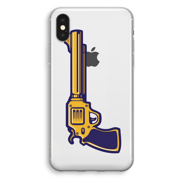 Pew Pew Pew: iPhone X Transparant Hoesje