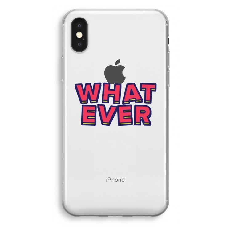 Whatever: iPhone X Transparant Hoesje