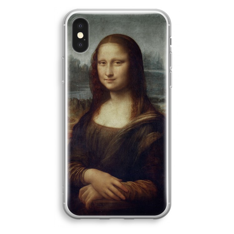 Mona Lisa: iPhone X Transparant Hoesje
