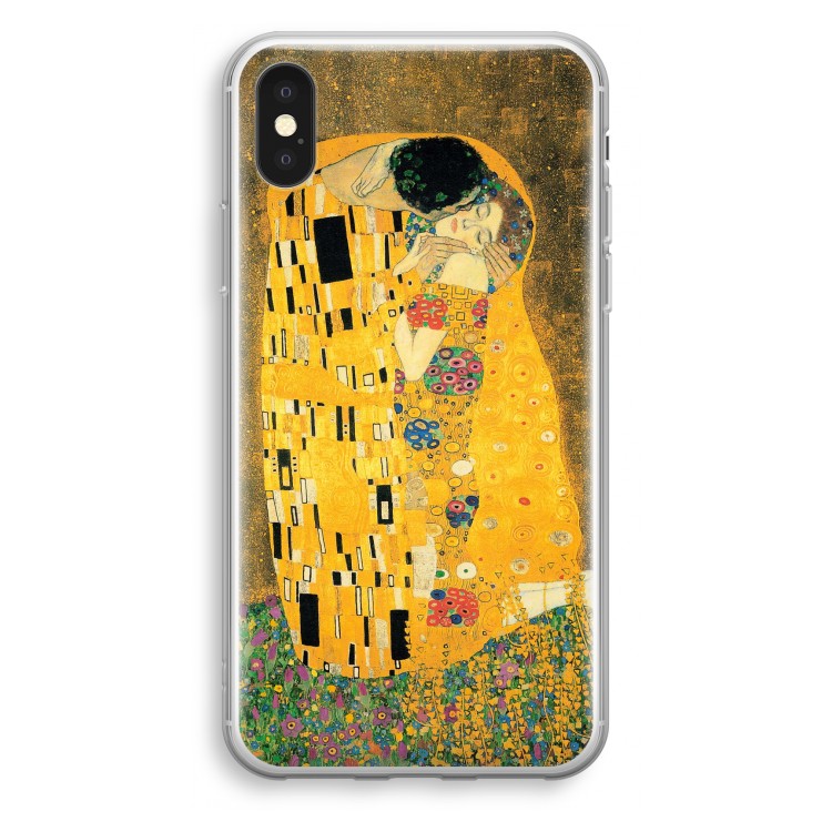 Der Kuss: iPhone X Transparant Hoesje