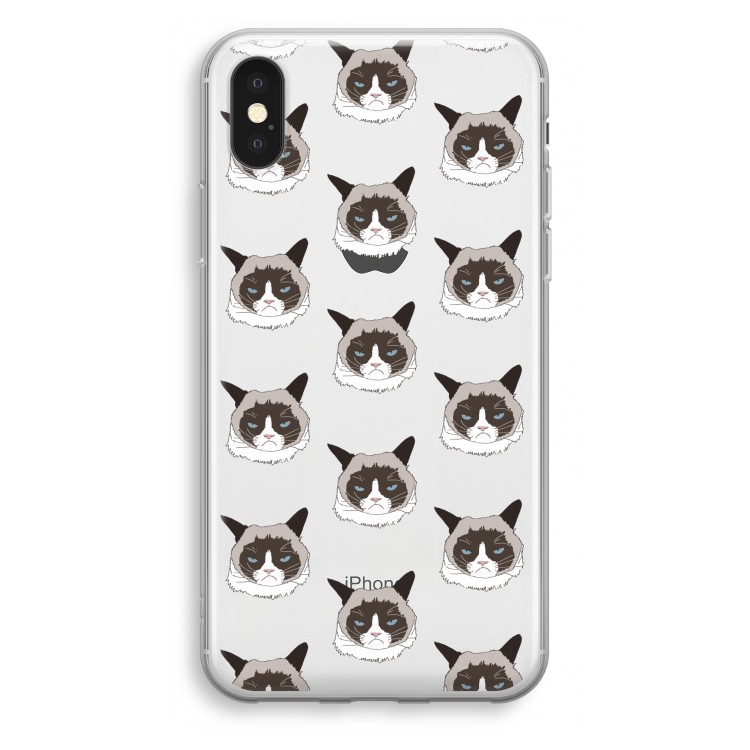 It's a Purrr Case: iPhone X Transparant Hoesje