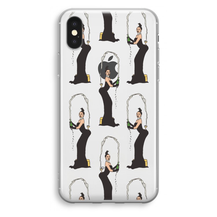 Pop Some Kim: iPhone X Transparant Hoesje