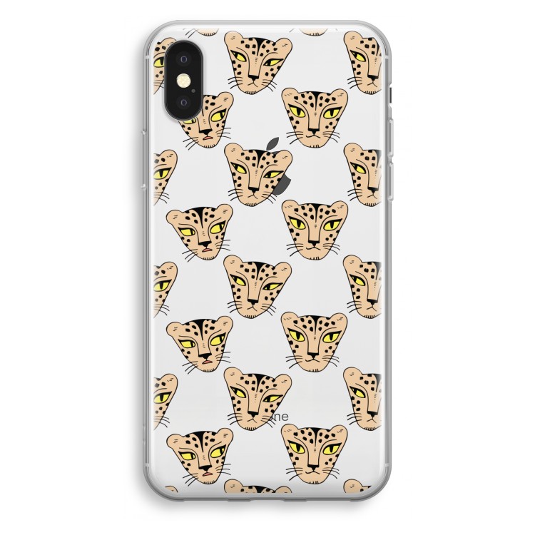 Tijger: iPhone X Transparant Hoesje