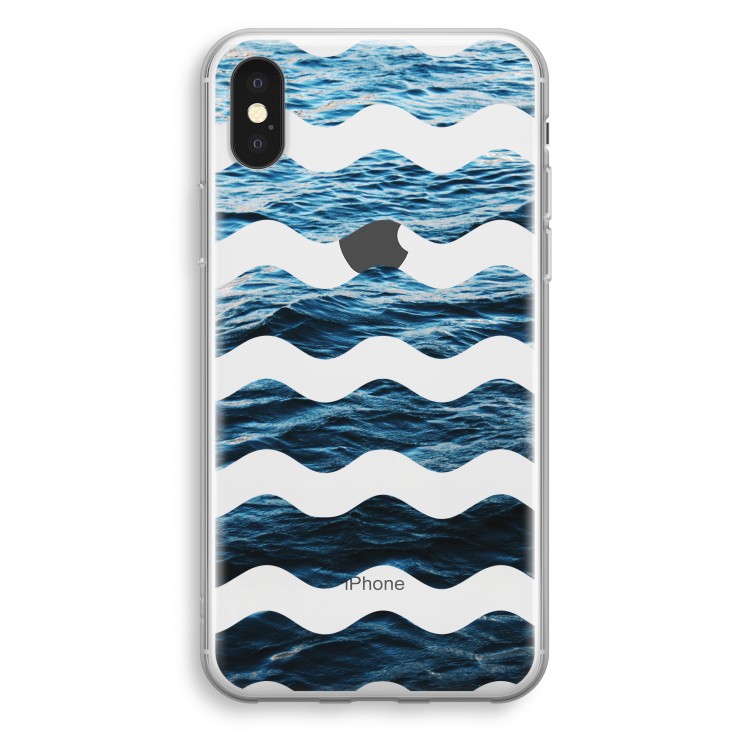 Oceaan: iPhone X Transparant Hoesje