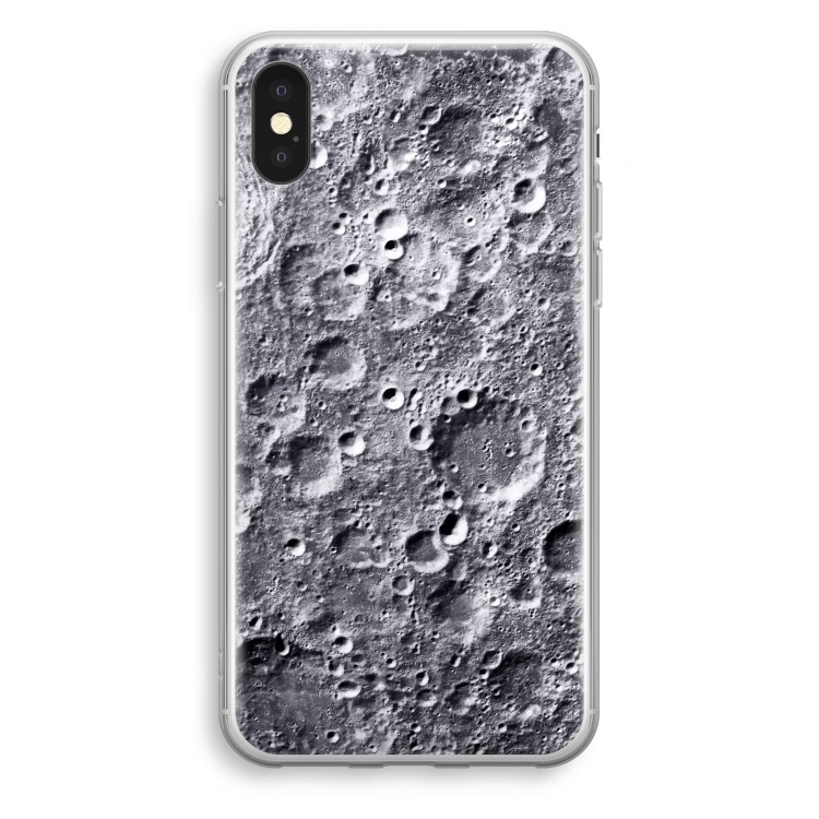 Maanlandschap: iPhone X Transparant Hoesje