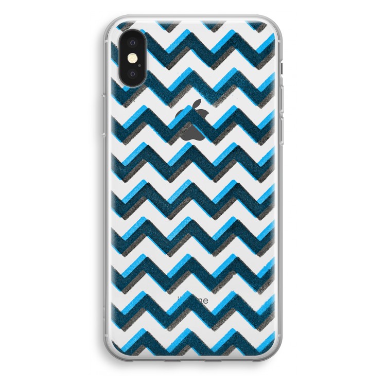 Onderbroken lijn: iPhone X Transparant Hoesje
