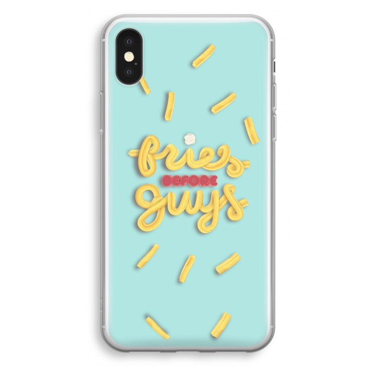 Always fries: iPhone X Transparant Hoesje