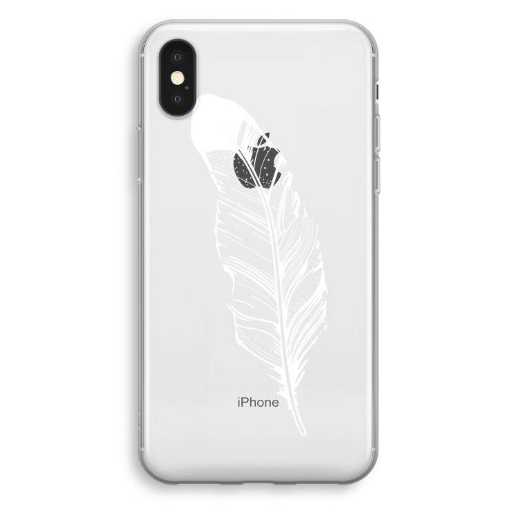 Pluim: iPhone X Transparant Hoesje