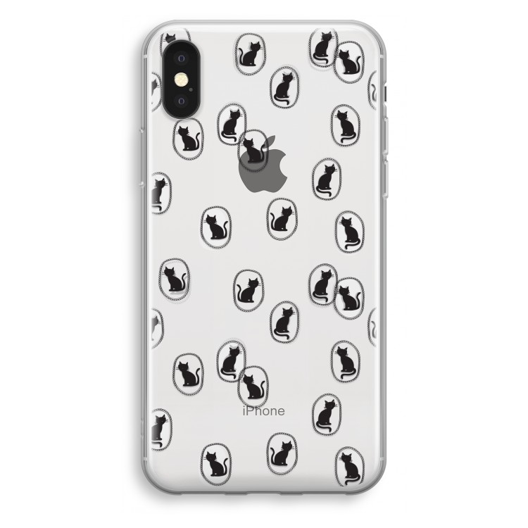 Miauw: iPhone X Transparant Hoesje