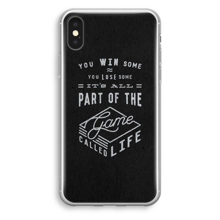 Life: iPhone X Transparant Hoesje