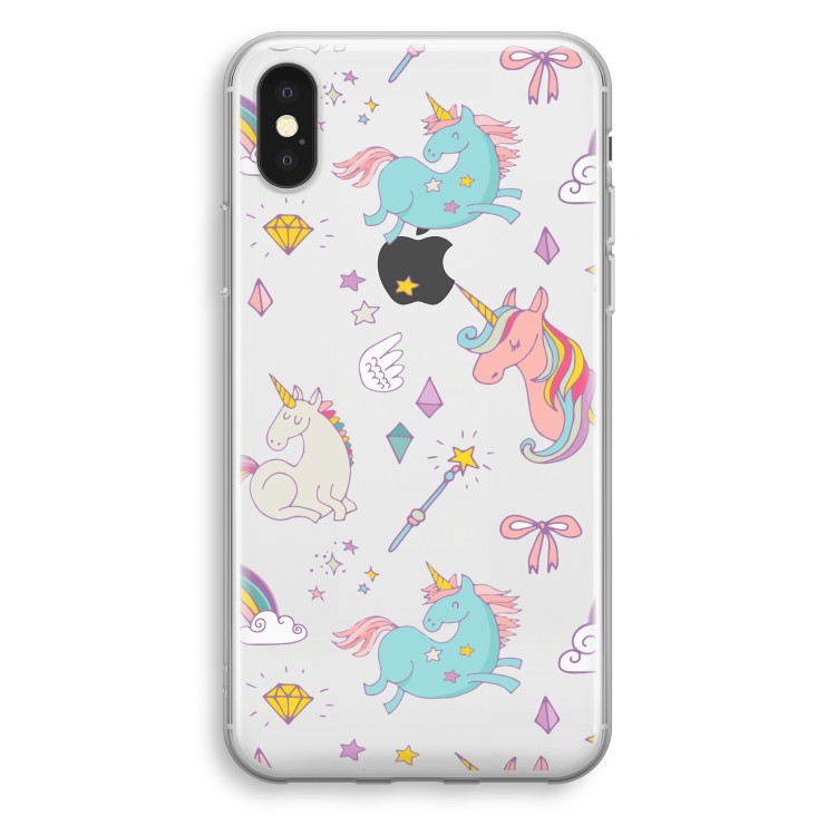 Fantasiewereld: iPhone X Transparant Hoesje