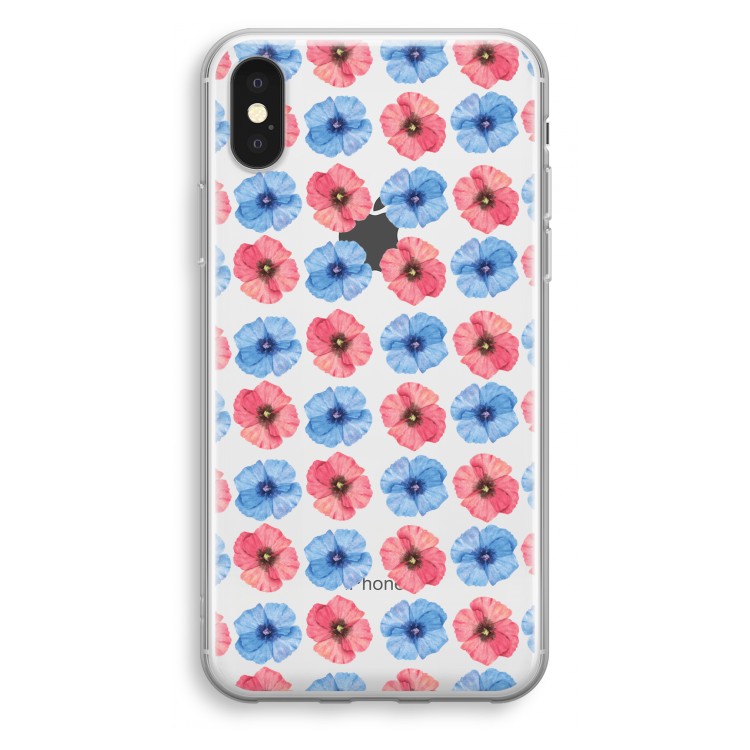 Klaproosjes: iPhone X Transparant Hoesje