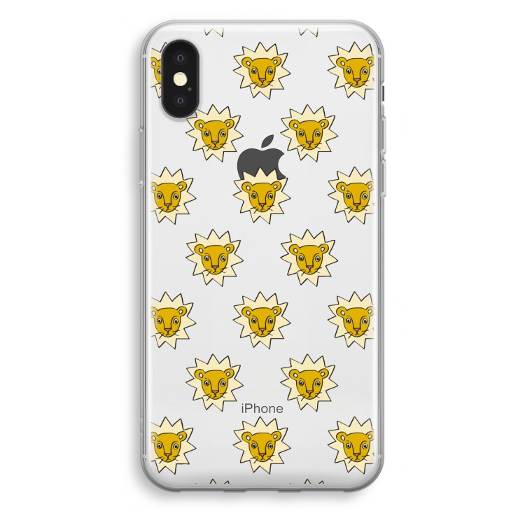 Leeuwenkoppen: iPhone X Transparant Hoesje