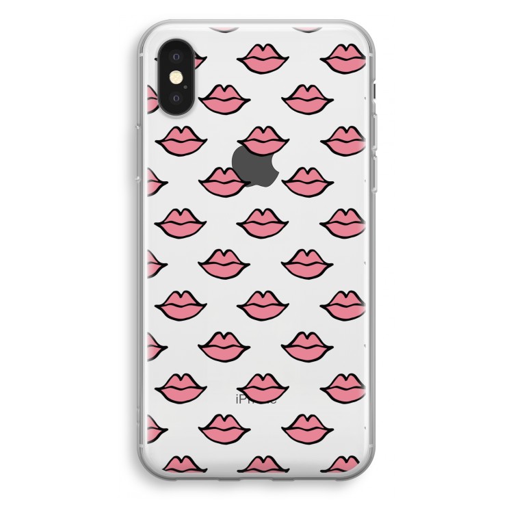 Lipjes: iPhone X Transparant Hoesje