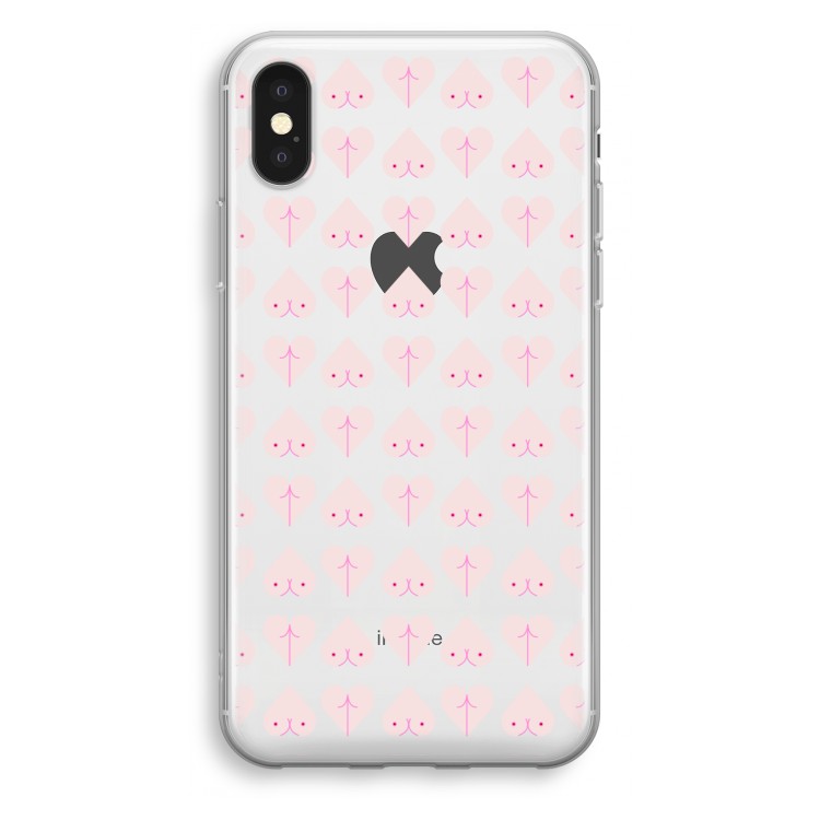 Ass 'n Titties: iPhone X Transparant Hoesje